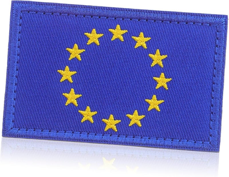 European Union Flag Embroidered Patch For Backpacks Clothing Hats Applique - Image 1